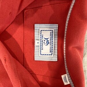 Red polo size boys S